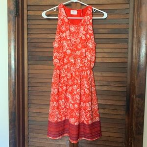 Gently used great condition orange size small summer dress